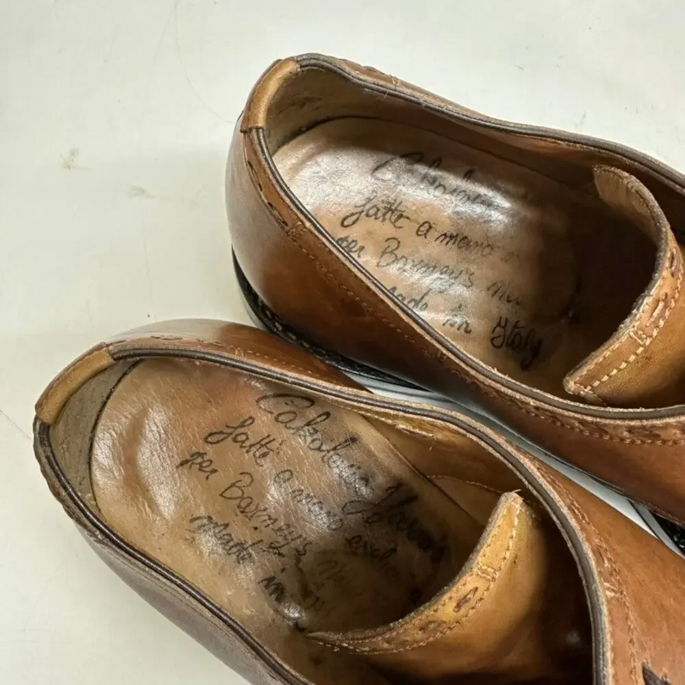 Calzoleria Harris Brown Leather Derby Oxfords
